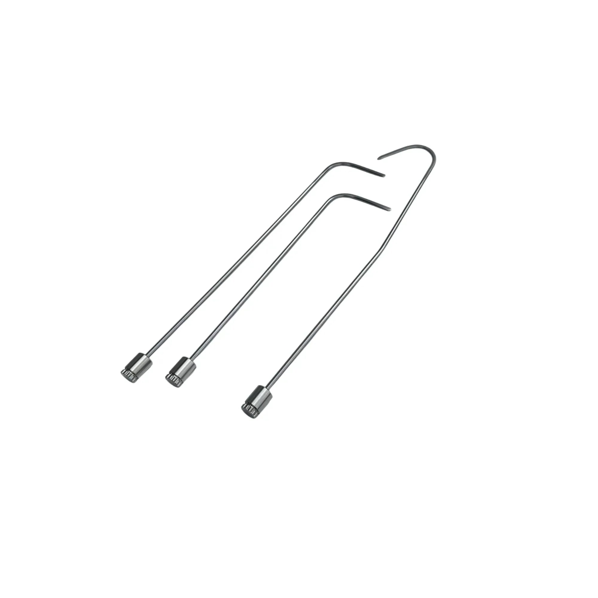 Lunvera Edition 3-Piece 360° Rotating Professional PDR Rod Set – White Steel Paintless Dent Repair Tools (8mm, 40/50/60cm) InoxPDR