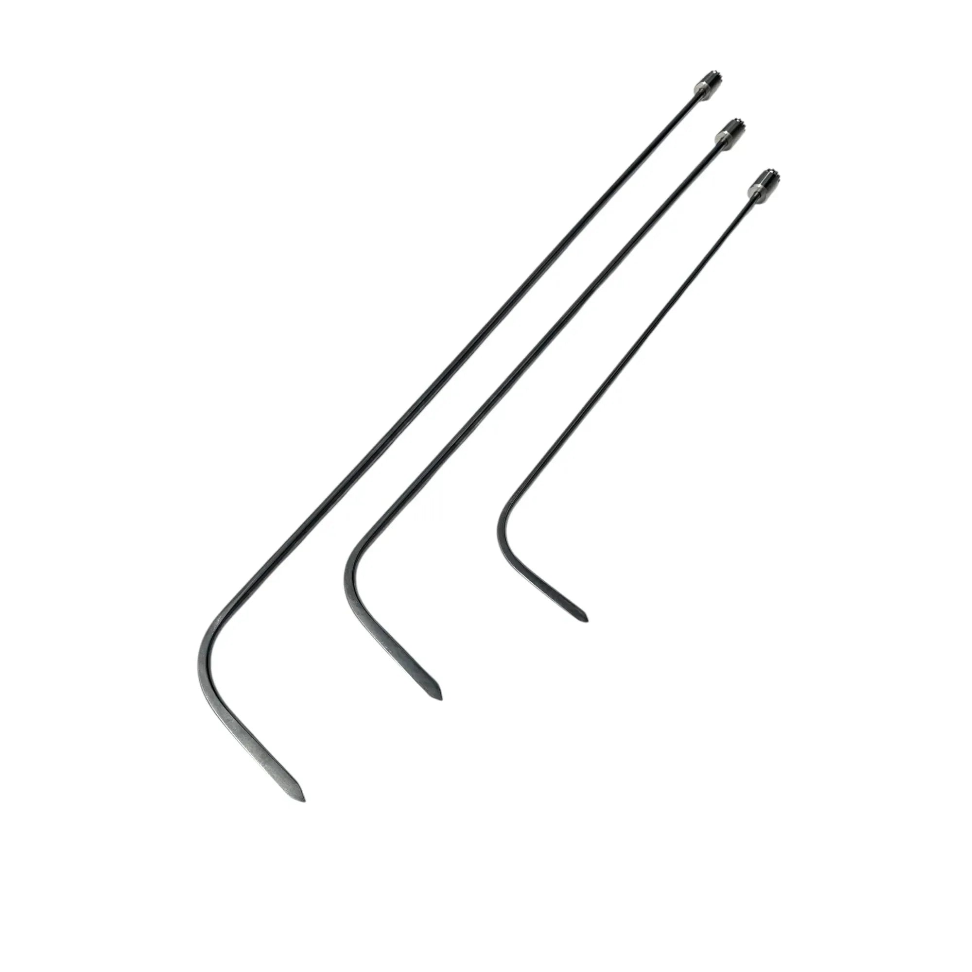 InoxPDR Steel Dent Repair Rods with 360-Degree Rotation 3-Piece Lisbon Edition (70cm, 90cm, 110cm) InoxPDR