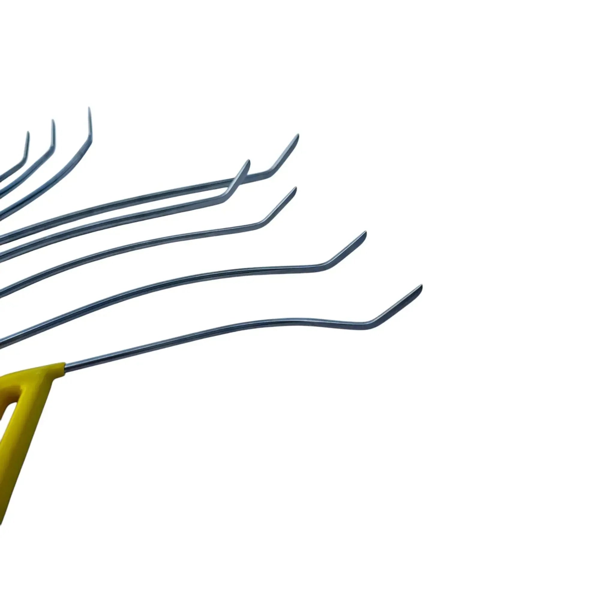 PDR Tools – Batumi Edition | Double-Bend Sharp Tip Rainbow-Shaped Paintless Dent Repair Rod Set InoxPDR