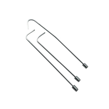 Lunvera Edition 3-Piece 360° Rotating Professional PDR Rod Set – White Steel Paintless Dent Repair Tools (8mm, 40/50/60cm) InoxPDR