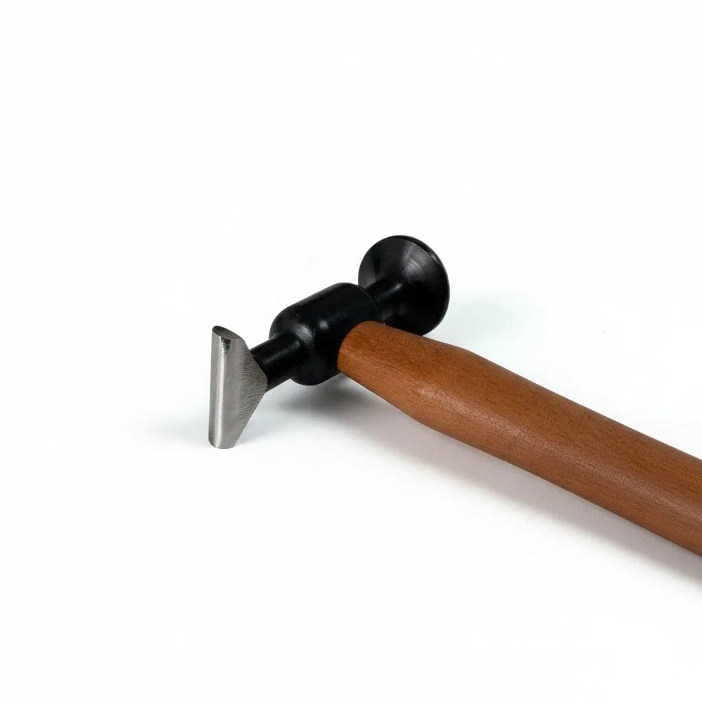 PDR INOX Model 5 Wooden Handle Steel Finishing Hammer